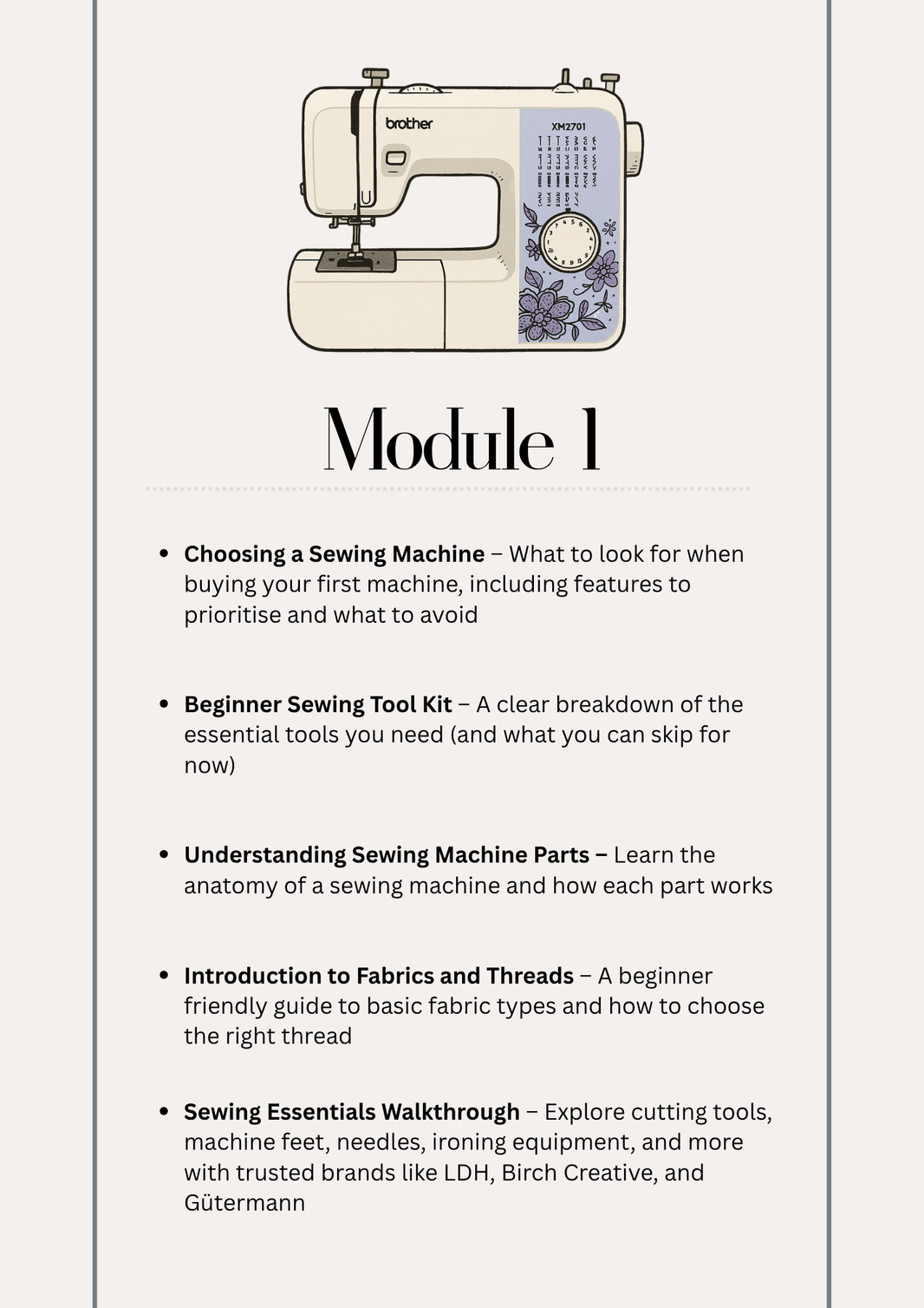 Sewing Course – Ford Wardrobe