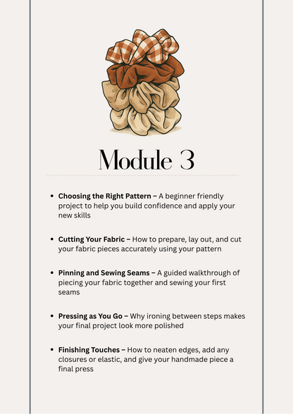 Beginners Guide to Sewing - Online Course